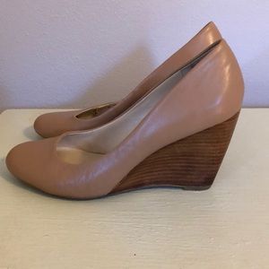 Franco Sarto Nude Wedge Heels